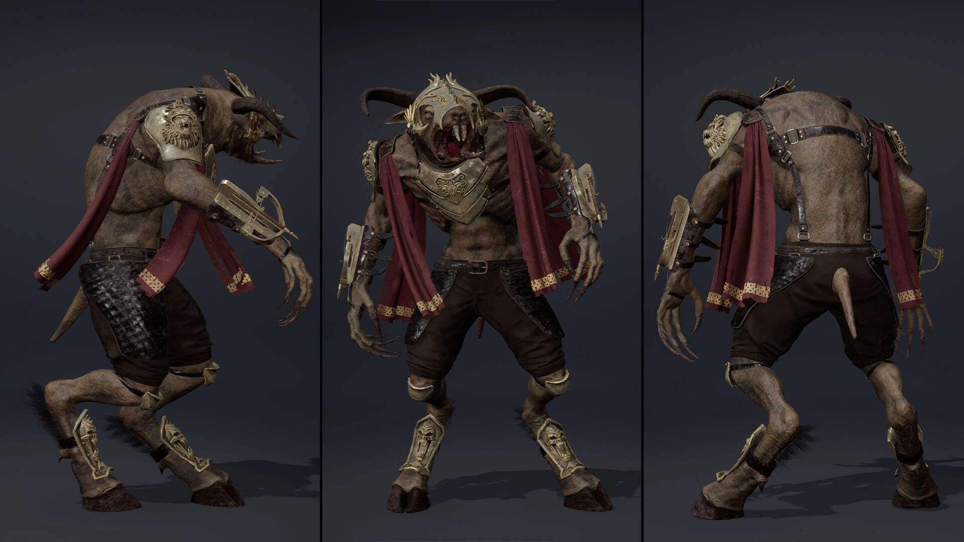 Dread Spearman Arm2 Low-poly 3D model_11