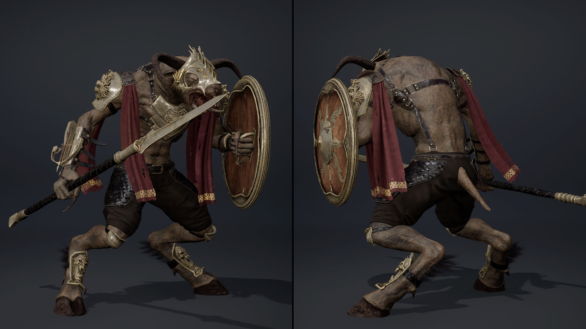 Dread Spearman Arm2 Low-poly 3D model_5