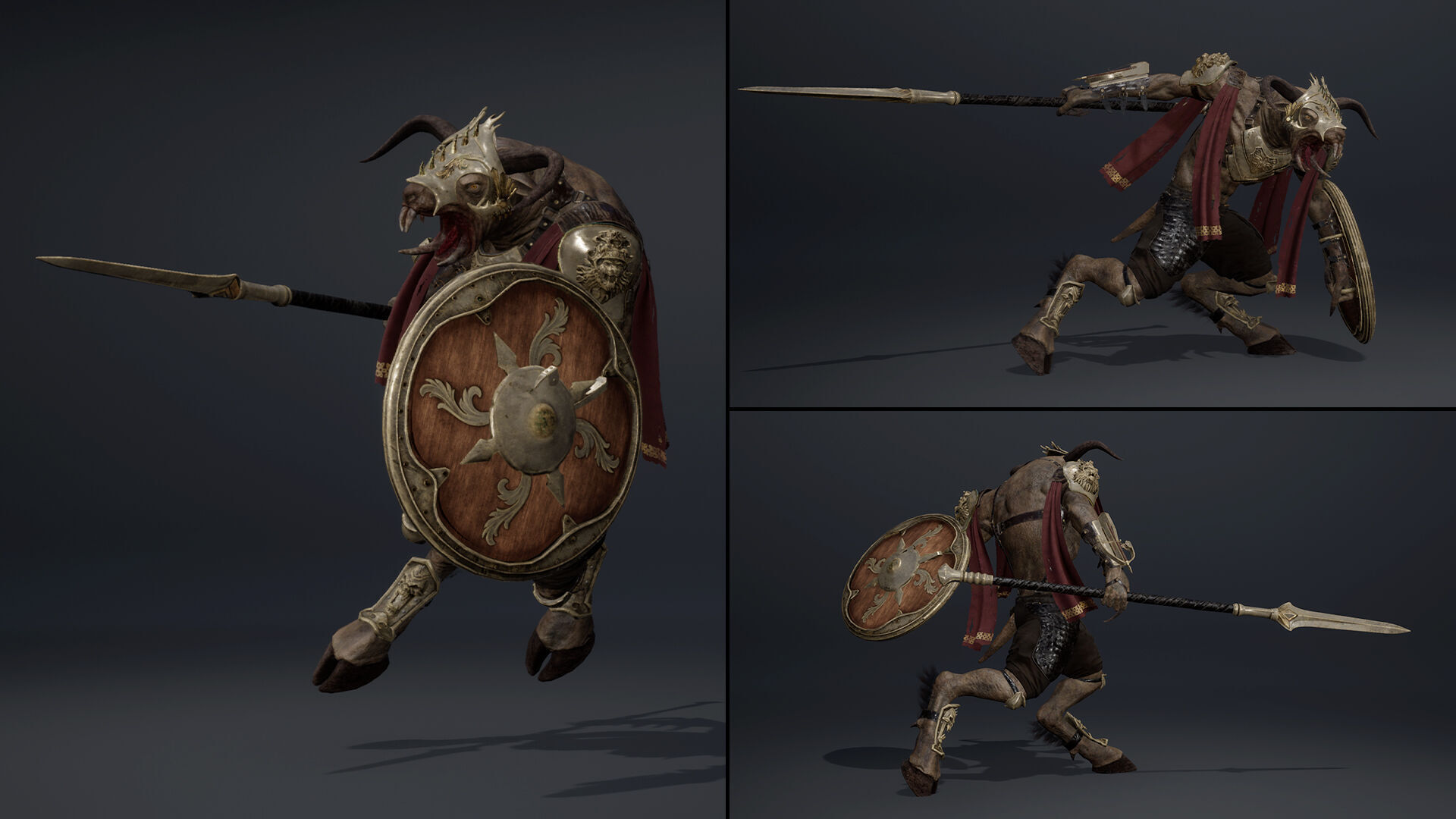 Dread Spearman Arm2 Low-poly 3D model_8