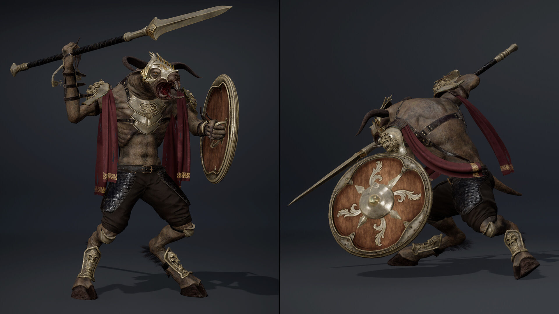 Dread Spearman Arm2 Low-poly 3D model_6