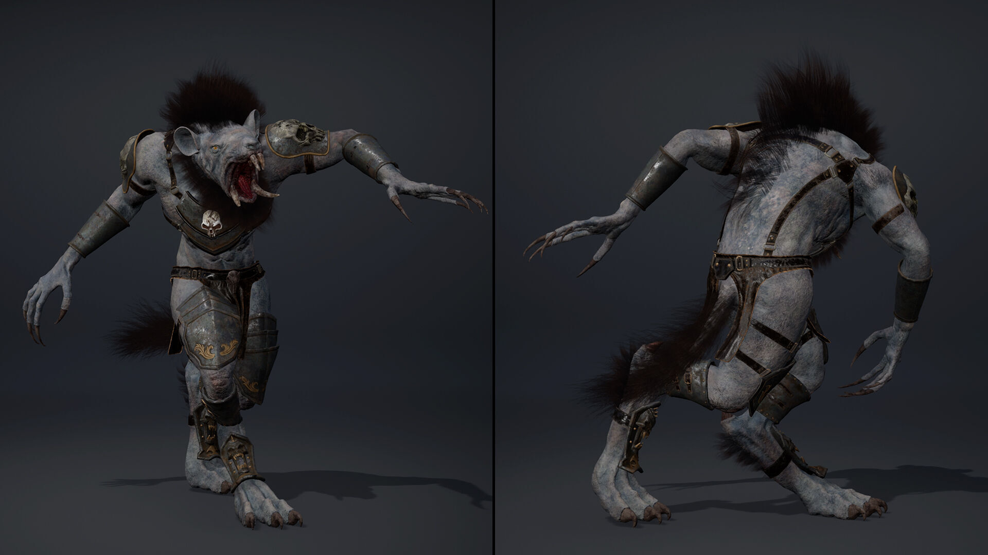 Dread Spearman Arm1 Brutal Low-poly 3D model_12