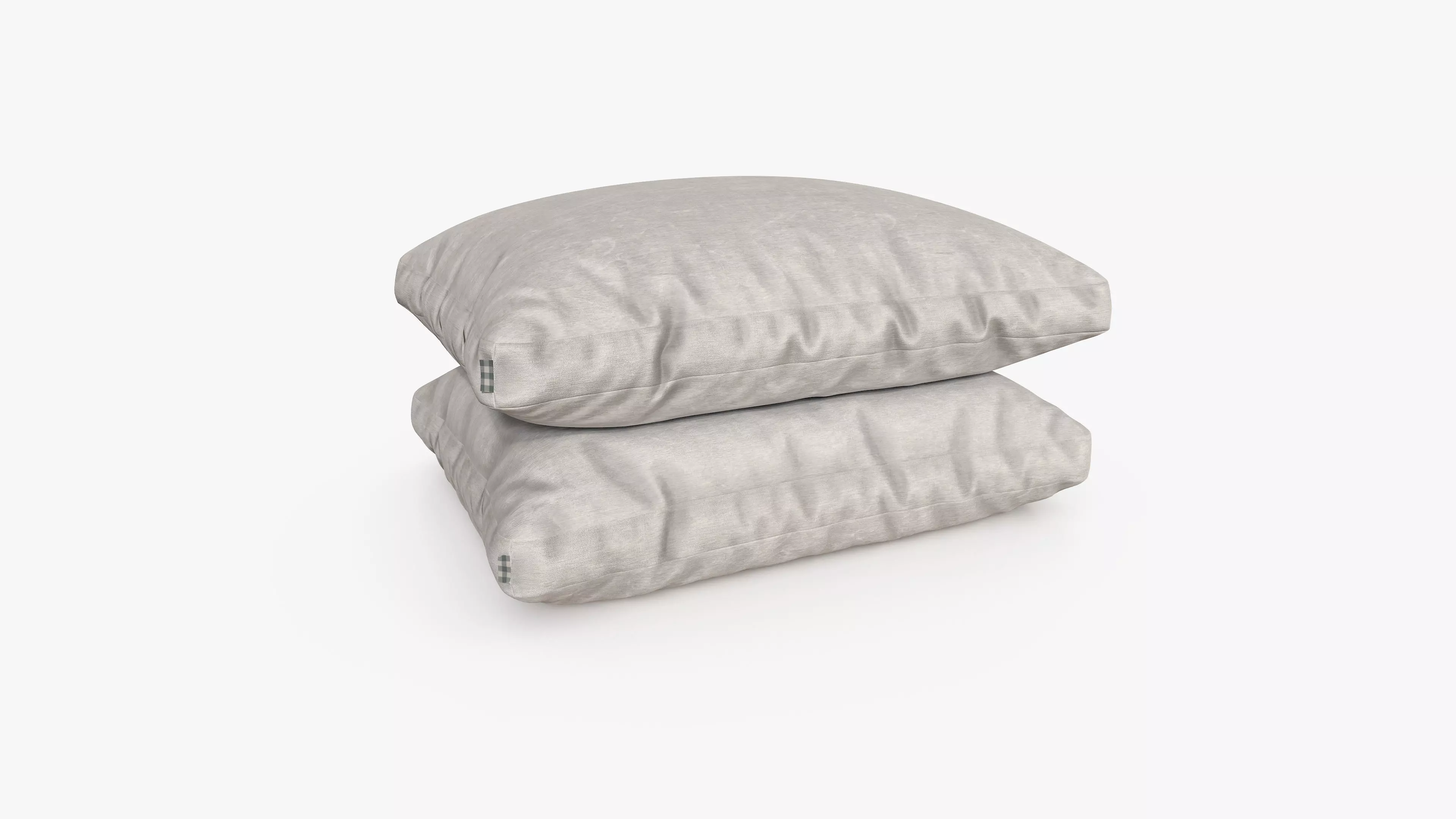 Pillows Base White Low-poly 3D model