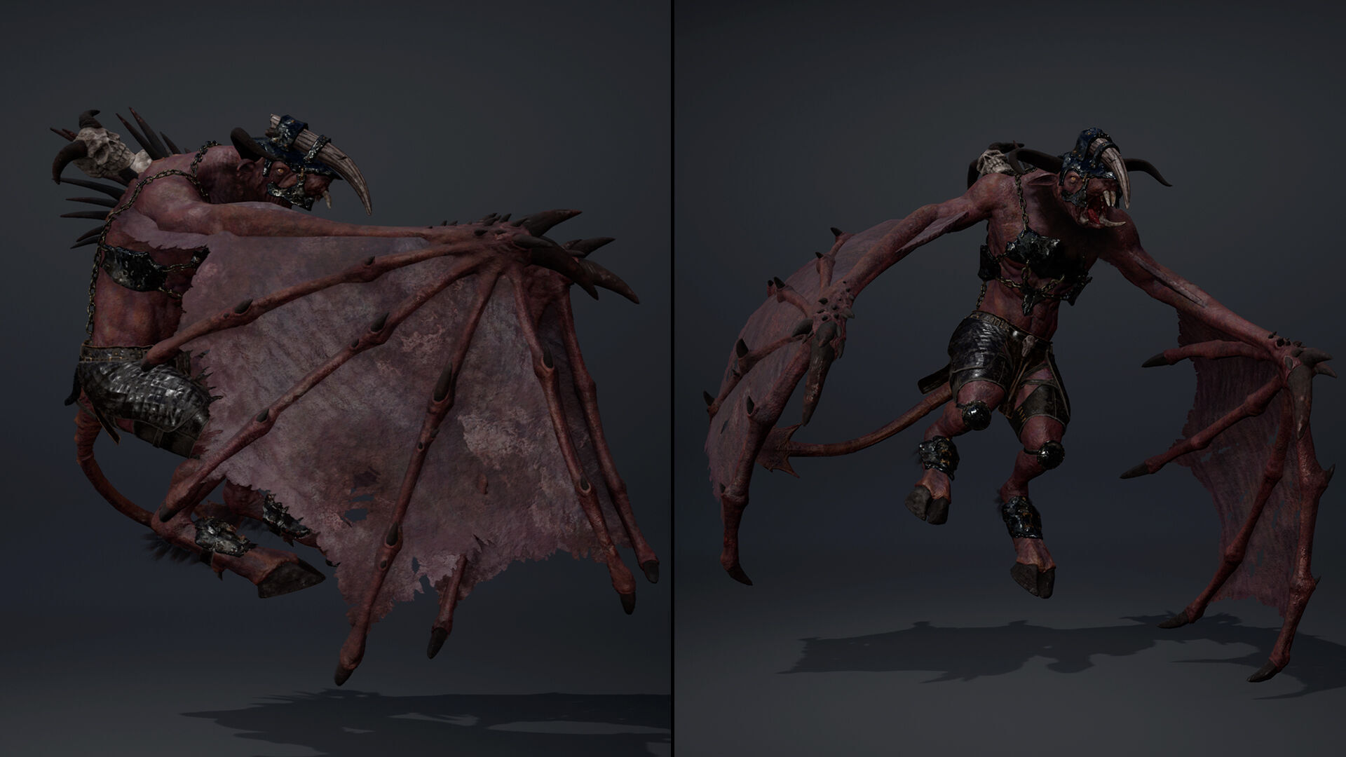 Dread Brutal Wing2 Low-poly 3D model_6