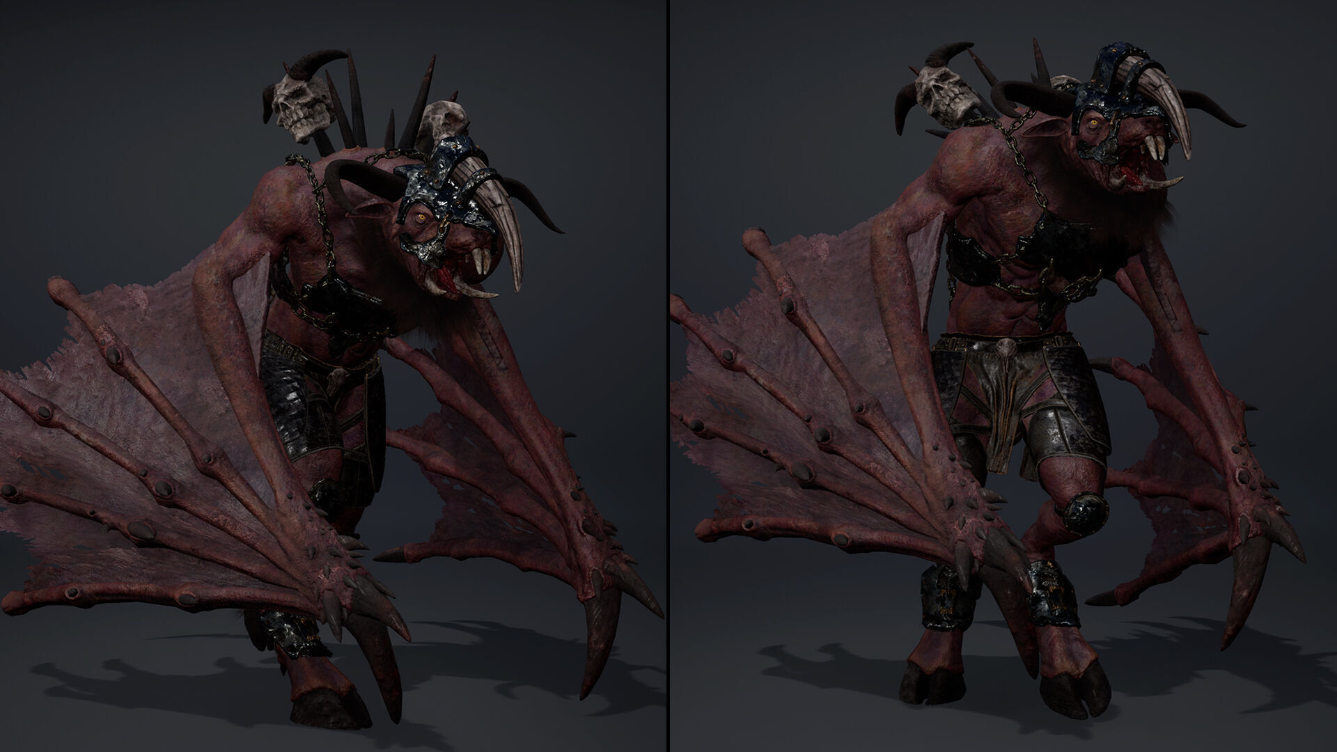 Dread Brutal Wing2 Low-poly 3D model_11