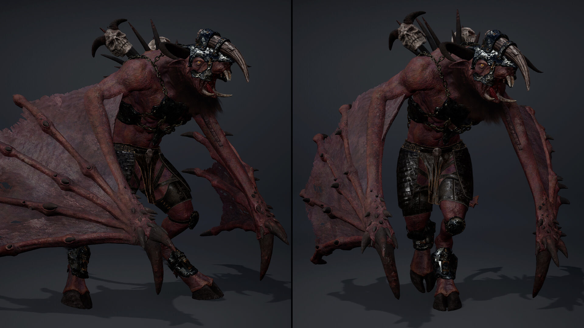 Dread Brutal Wing2 Low-poly 3D model_12