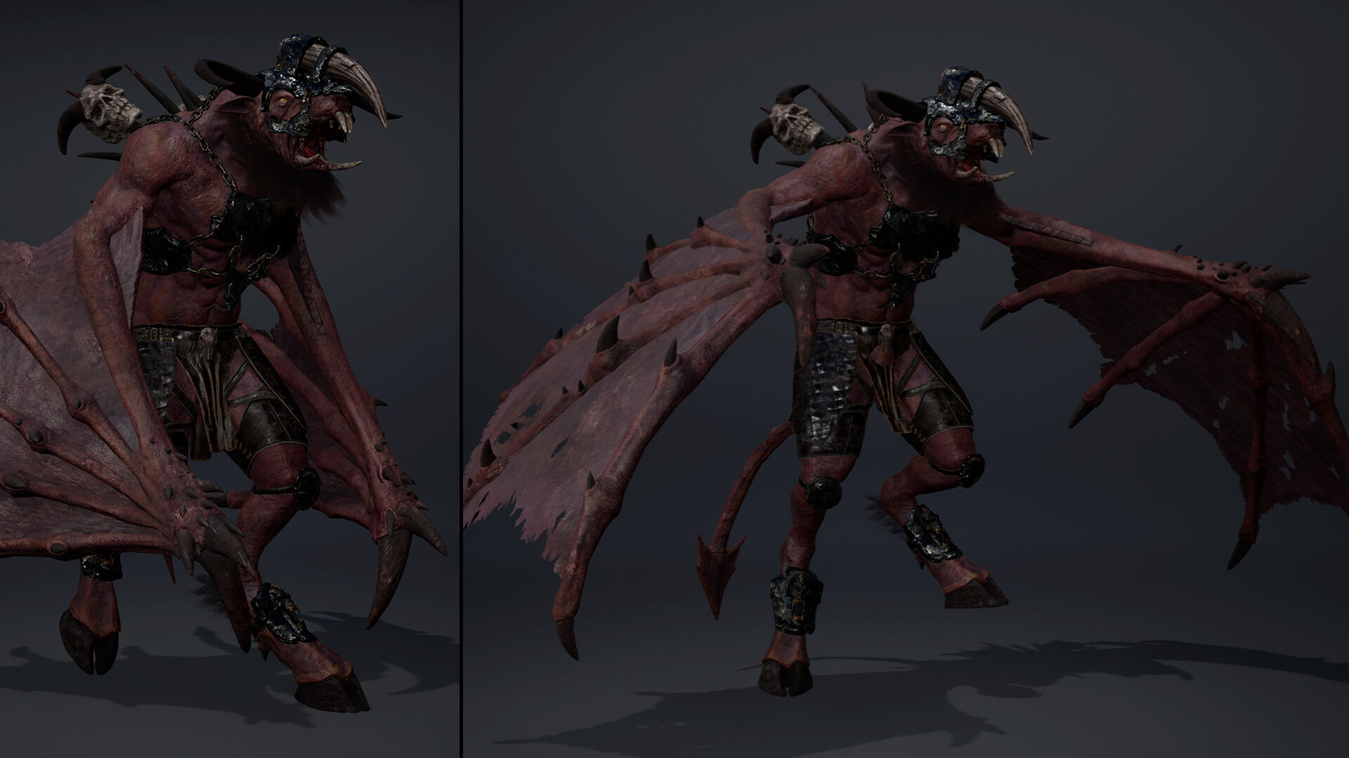 Dread Brutal Wing2 Low-poly 3D model_7