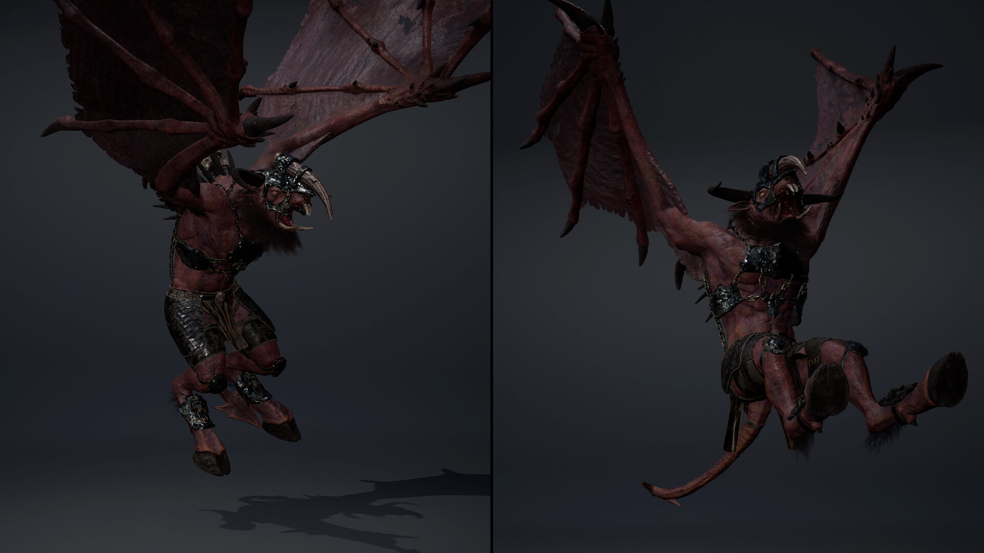 Dread Brutal Wing2 Low-poly 3D model_9