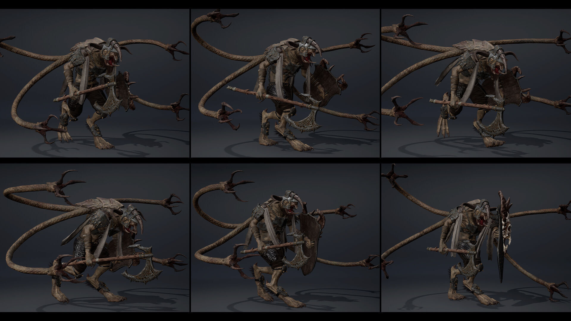 Dread Brutal Tentacle Low-poly 3D model_13