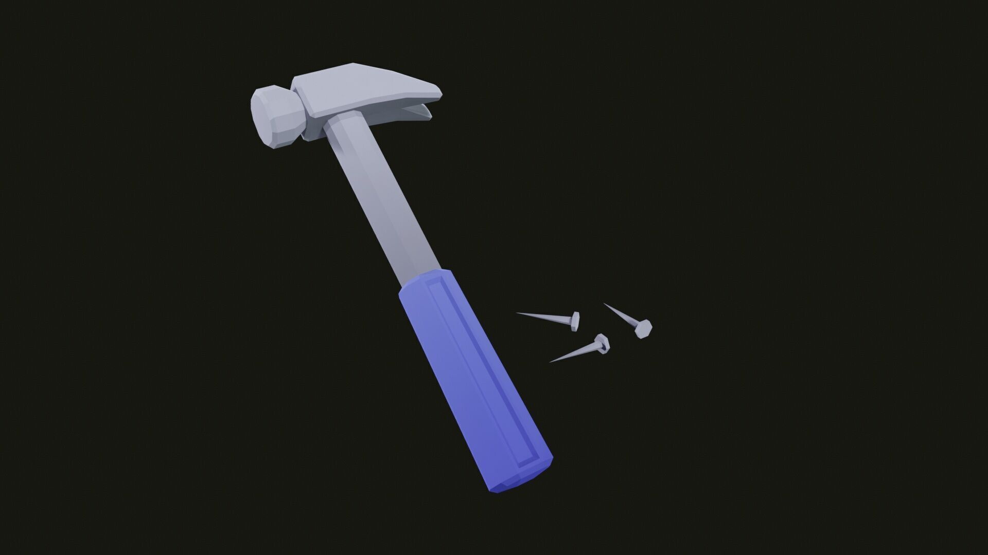 Low Poly Tool Box with Tools  Low-poly 3D model_4