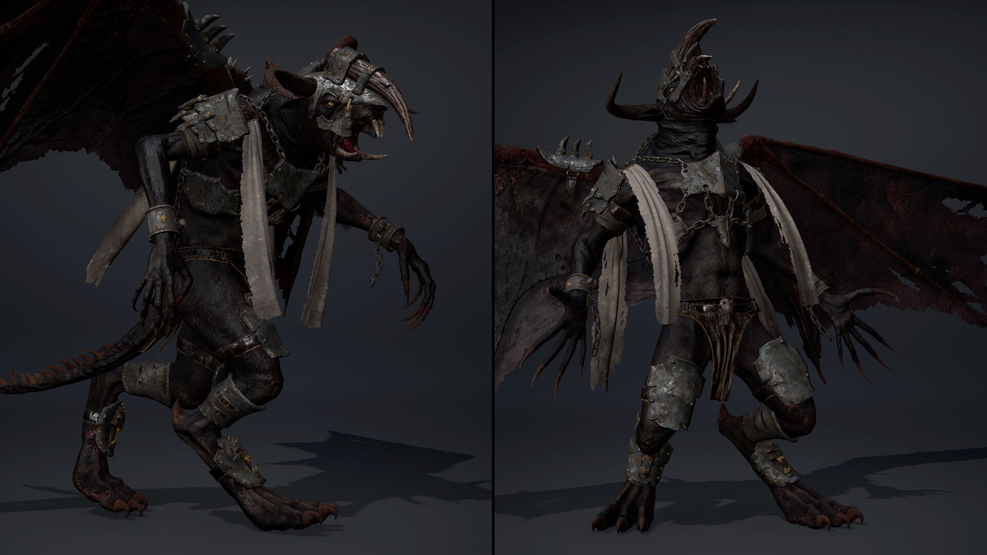 Dread Brutal ArmWing Low-poly 3D model_22