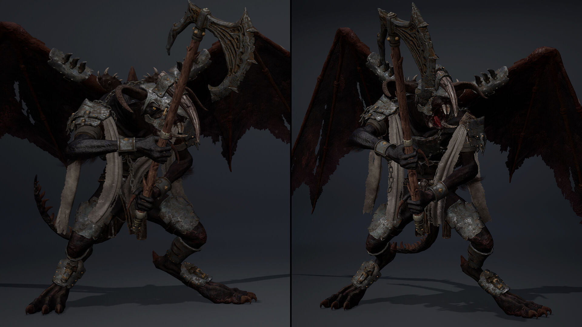 Dread Brutal ArmWing Low-poly 3D model_9