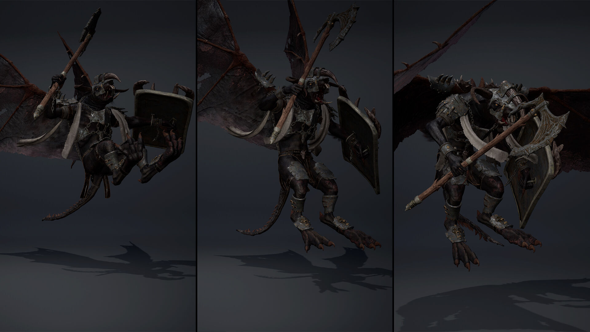 Dread Brutal ArmWing Low-poly 3D model_11