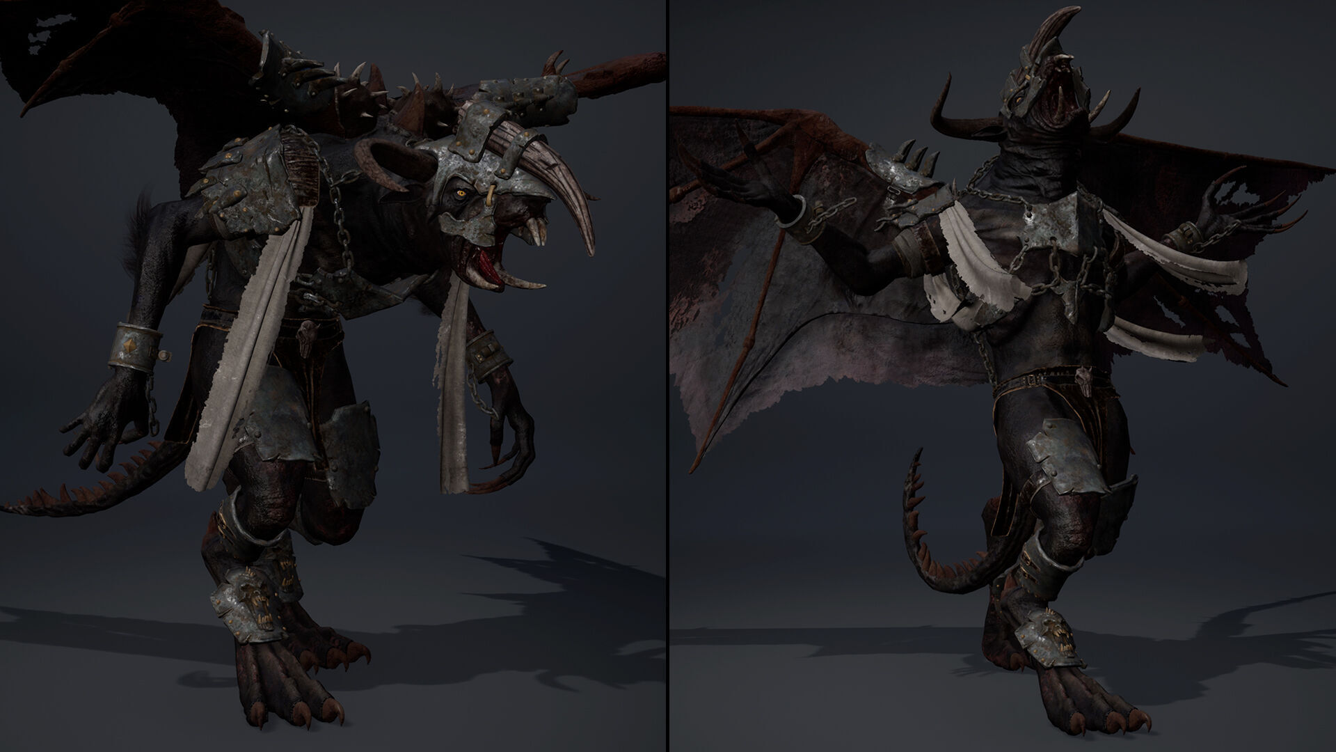 Dread Brutal ArmWing Low-poly 3D model_21