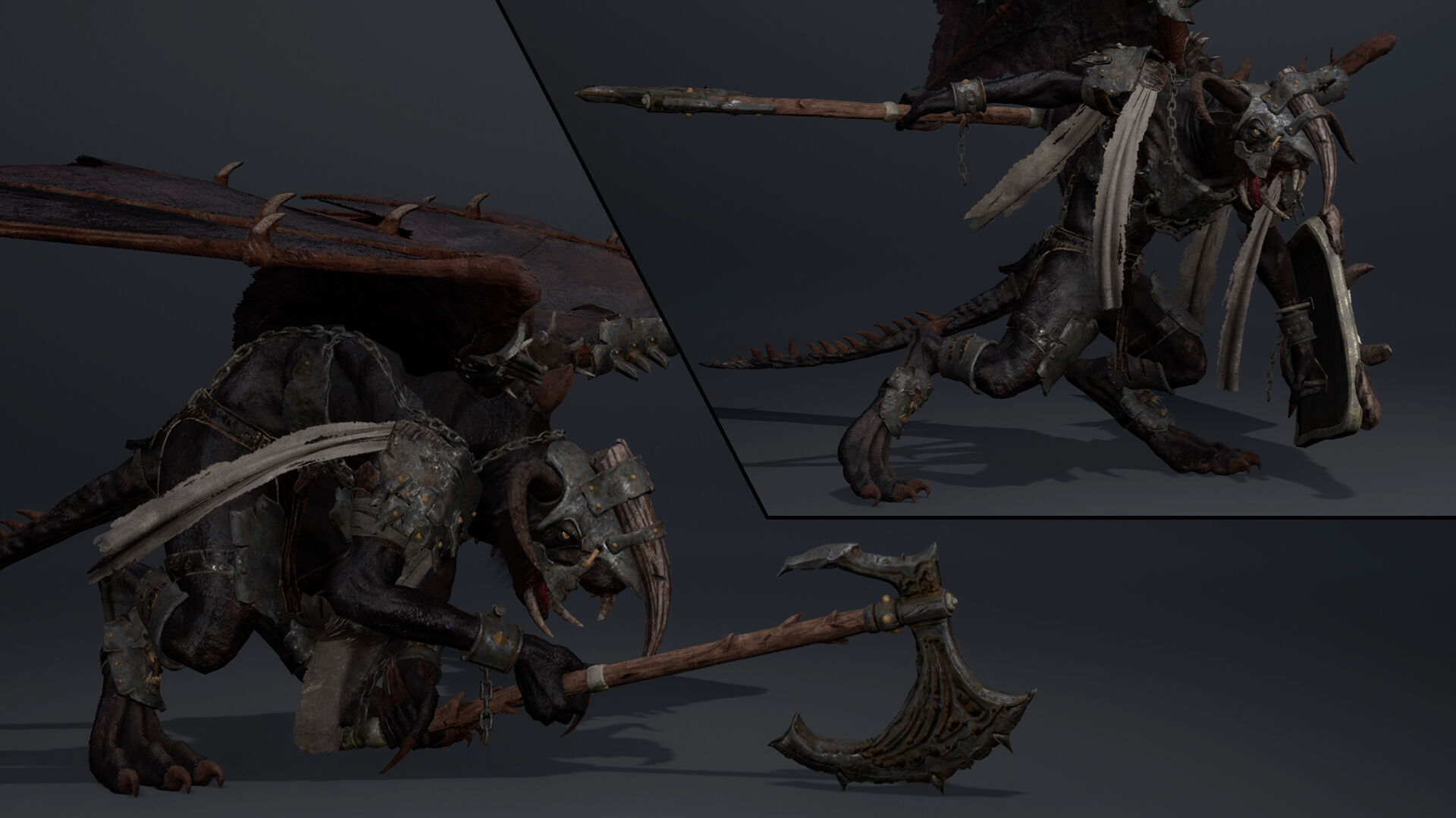 Dread Brutal ArmWing Low-poly 3D model_10