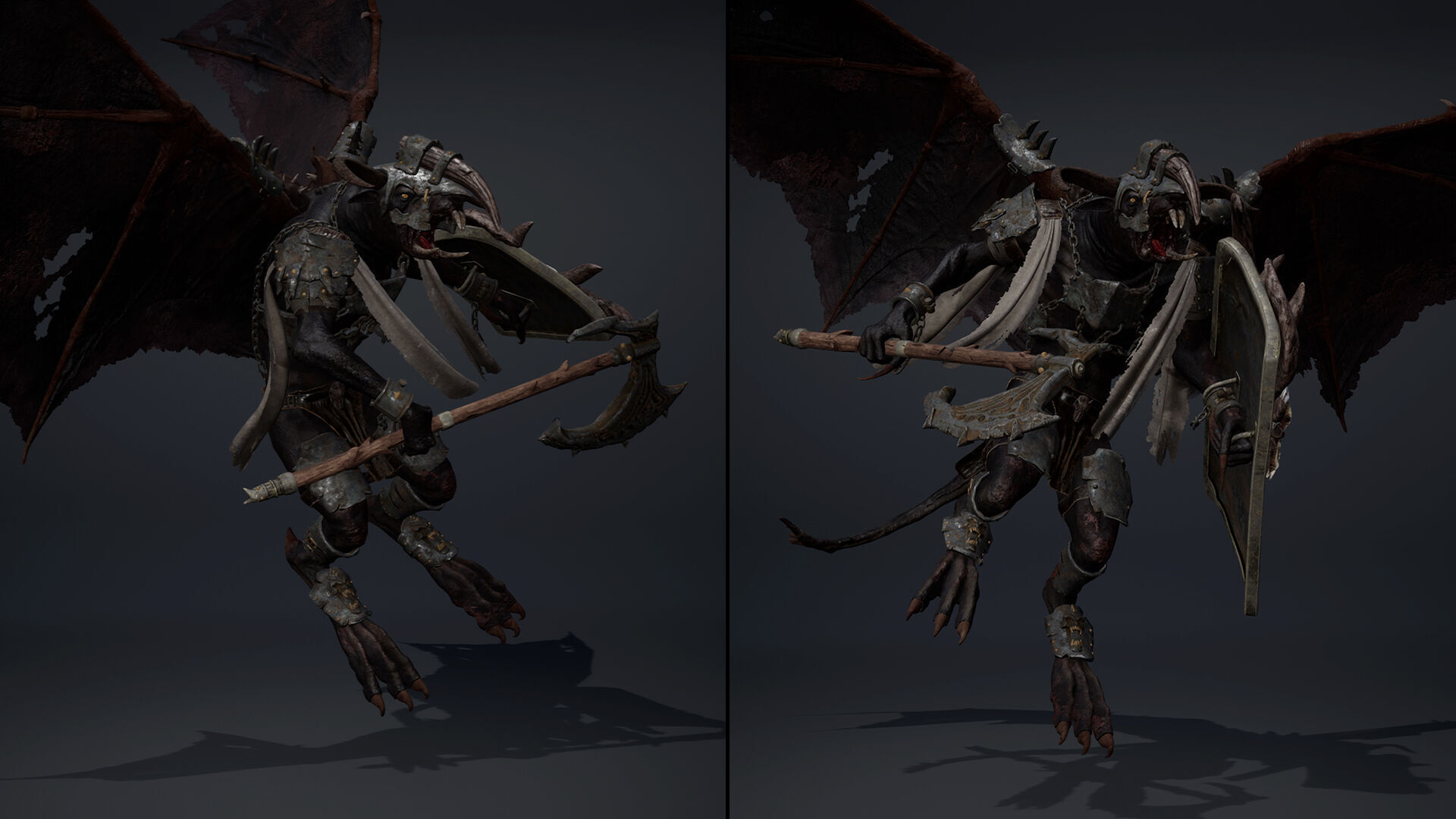 Dread Brutal ArmWing Low-poly 3D model_7