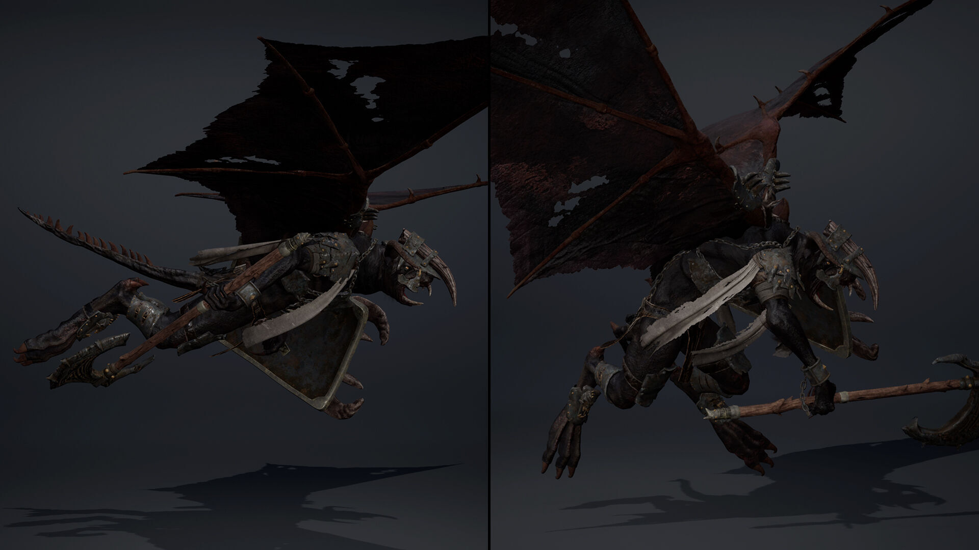 Dread Brutal ArmWing Low-poly 3D model_8