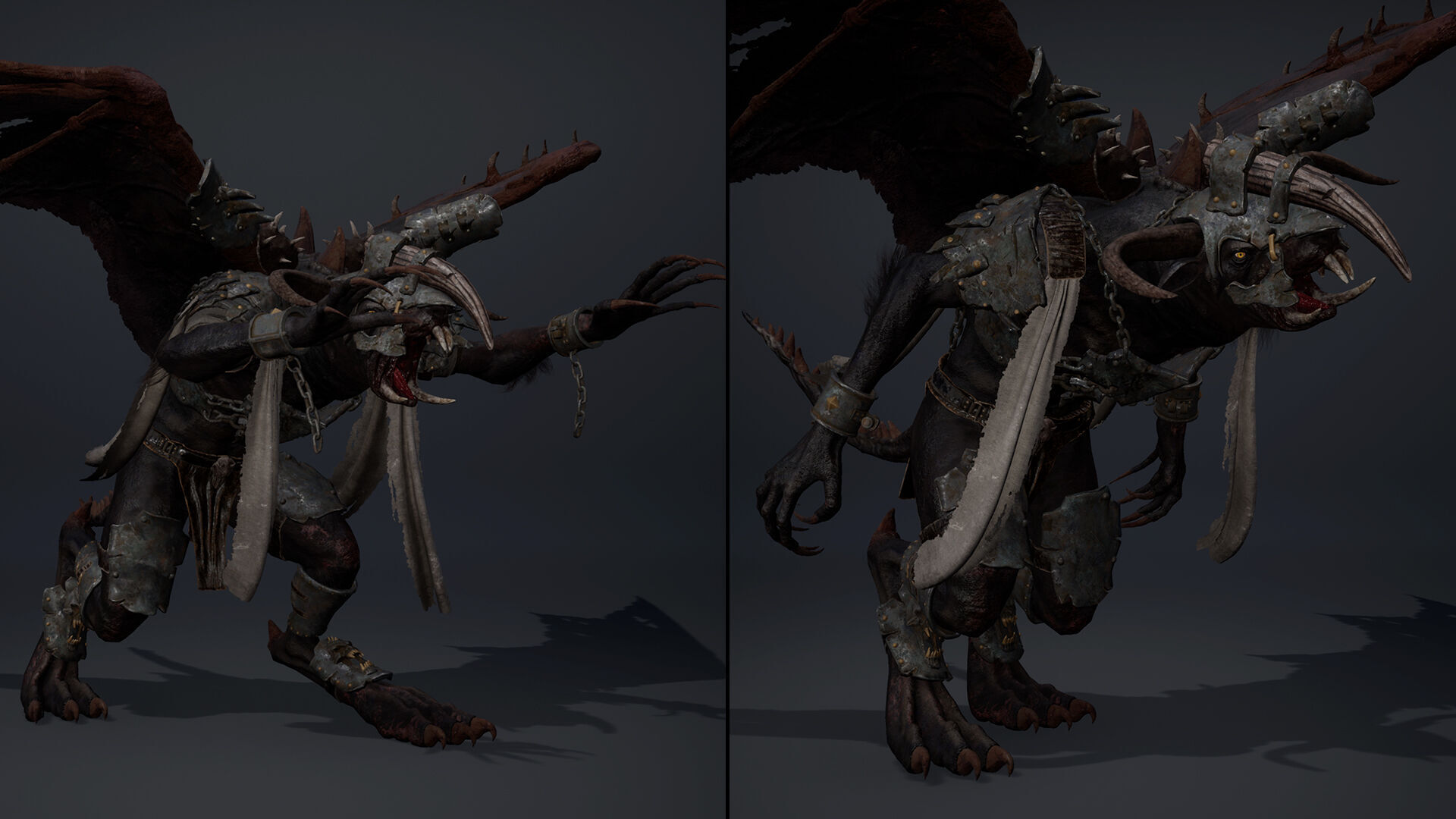 Dread Brutal ArmWing Low-poly 3D model_17