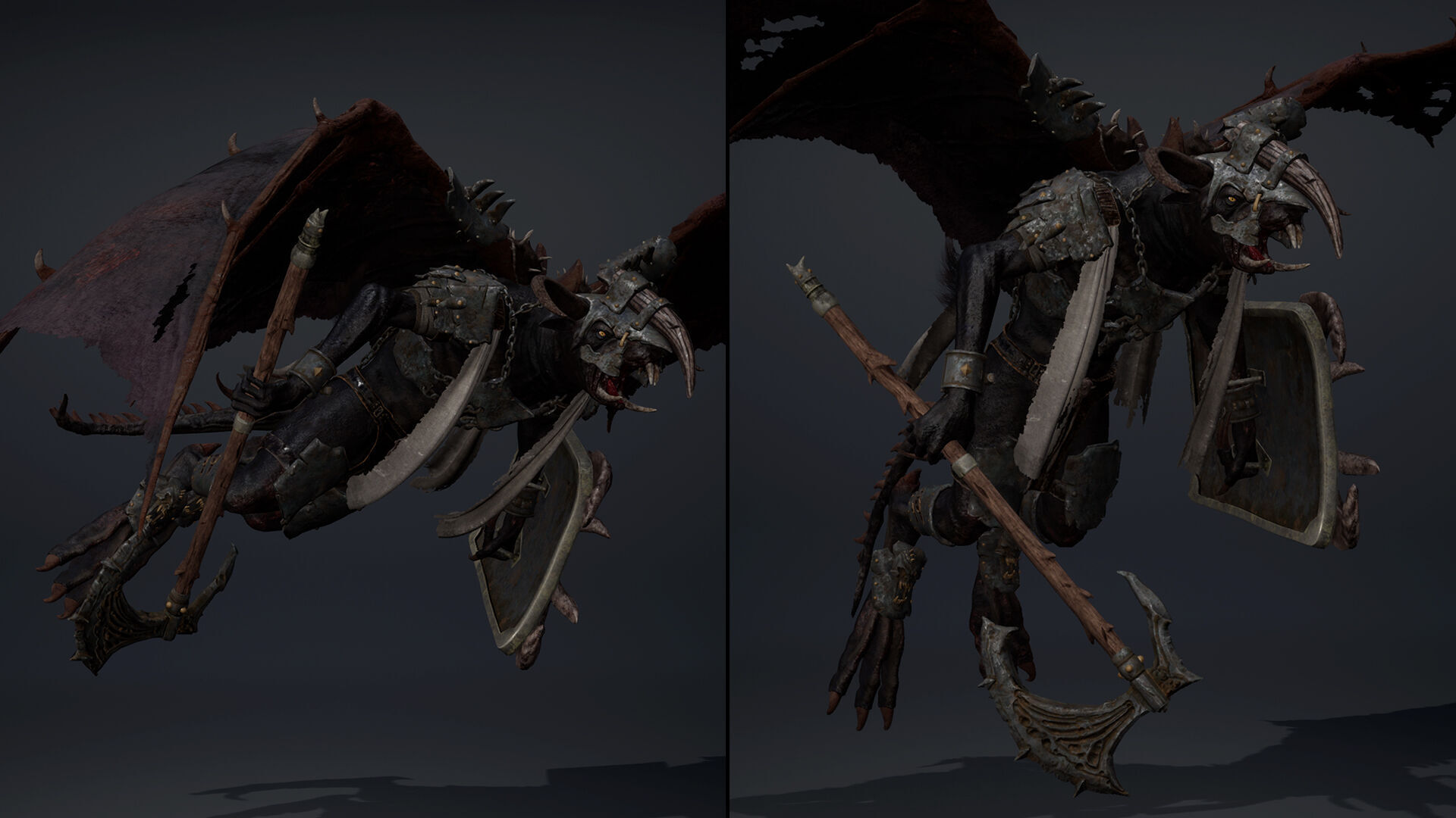 Dread Brutal ArmWing Low-poly 3D model_20