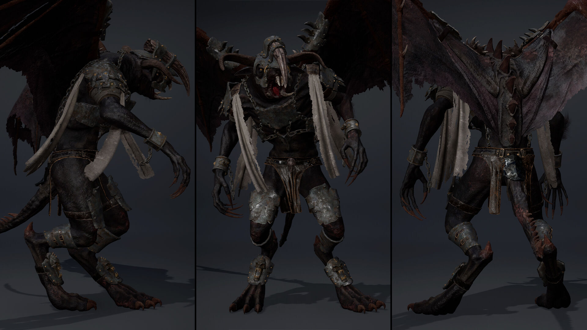 Dread Brutal ArmWing Low-poly 3D model_16