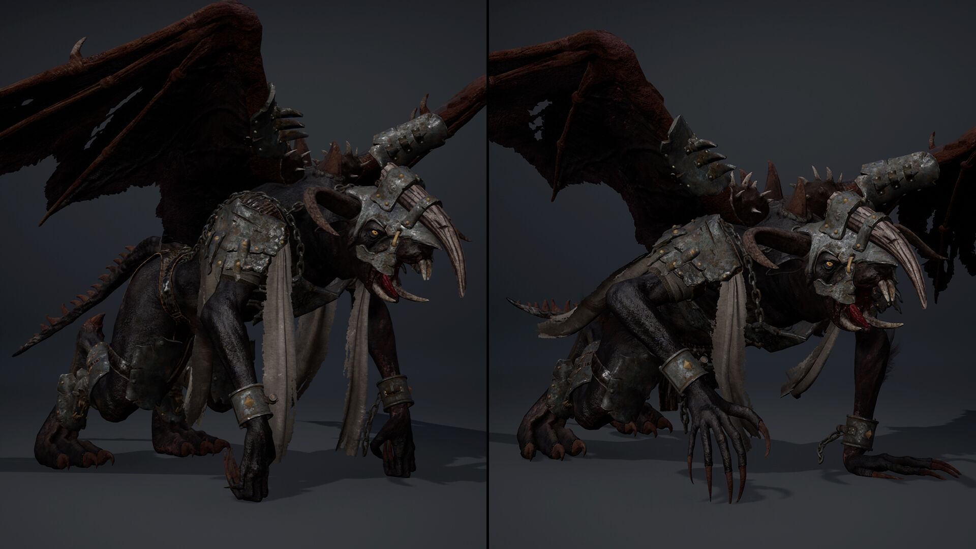 Dread Brutal ArmWing Low-poly 3D model_12