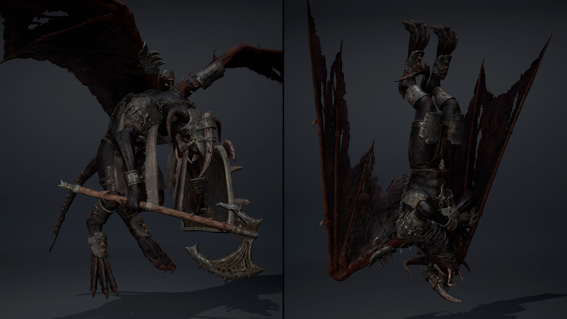 Dread Brutal ArmWing Low-poly 3D model_13