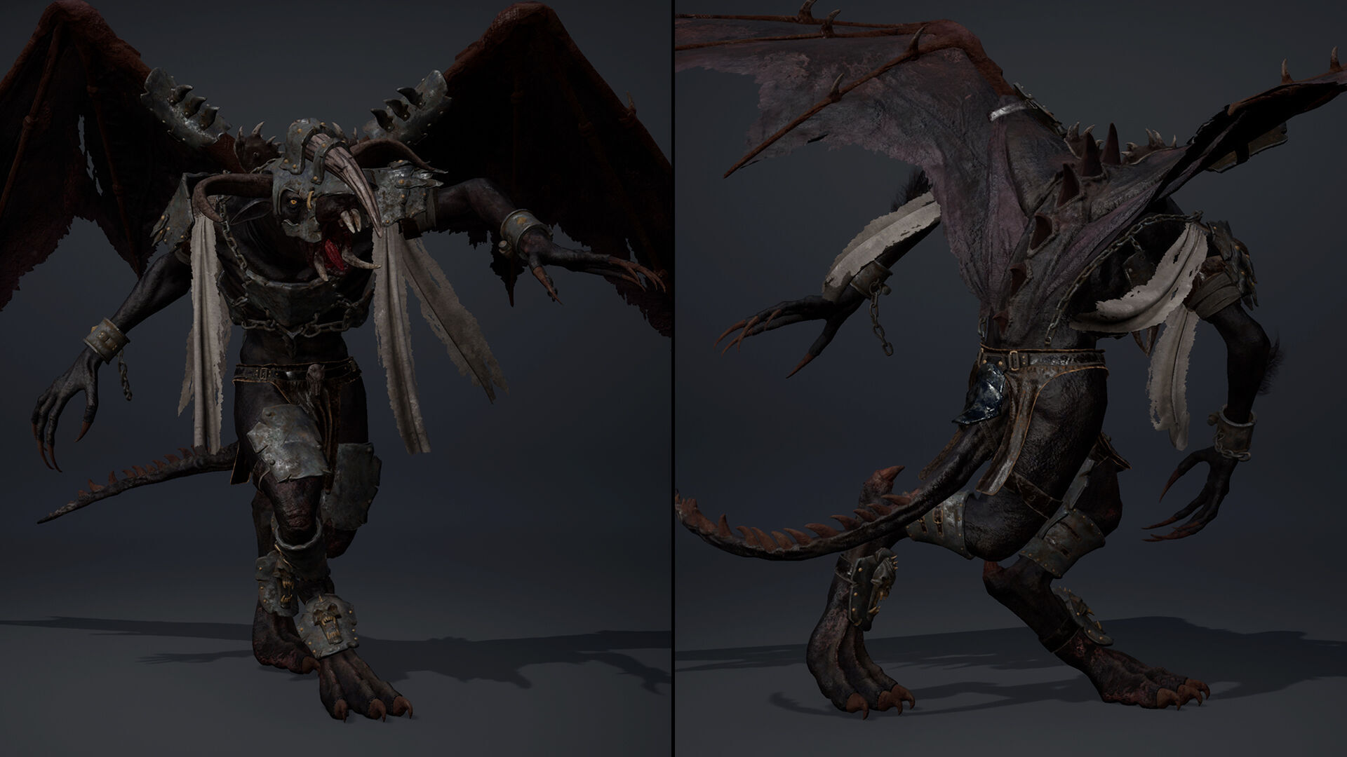 Dread Brutal ArmWing Low-poly 3D model_14