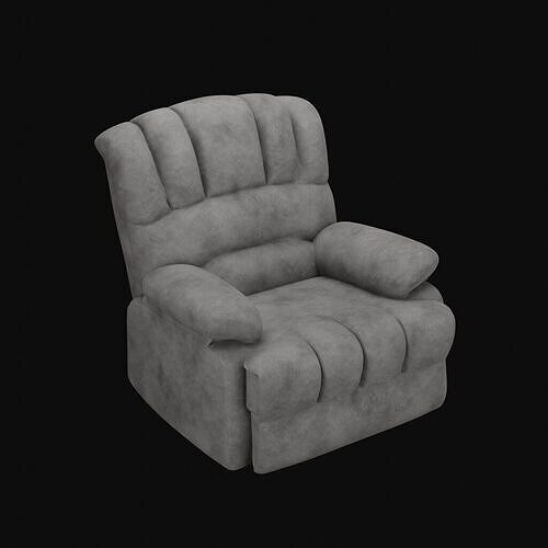 Oversized Recliner Chair 3D model