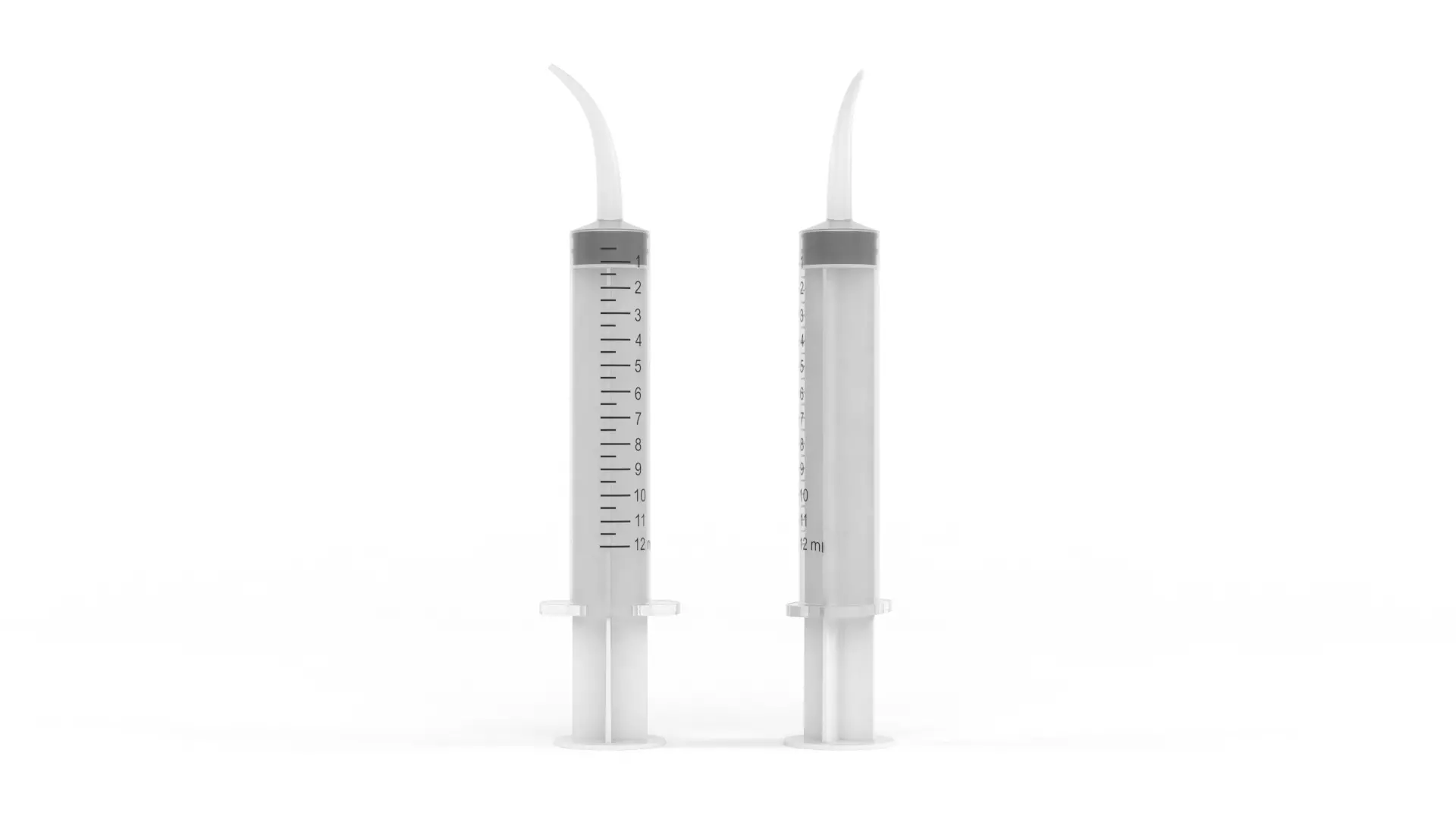 Plastic Syringe 3D model_0