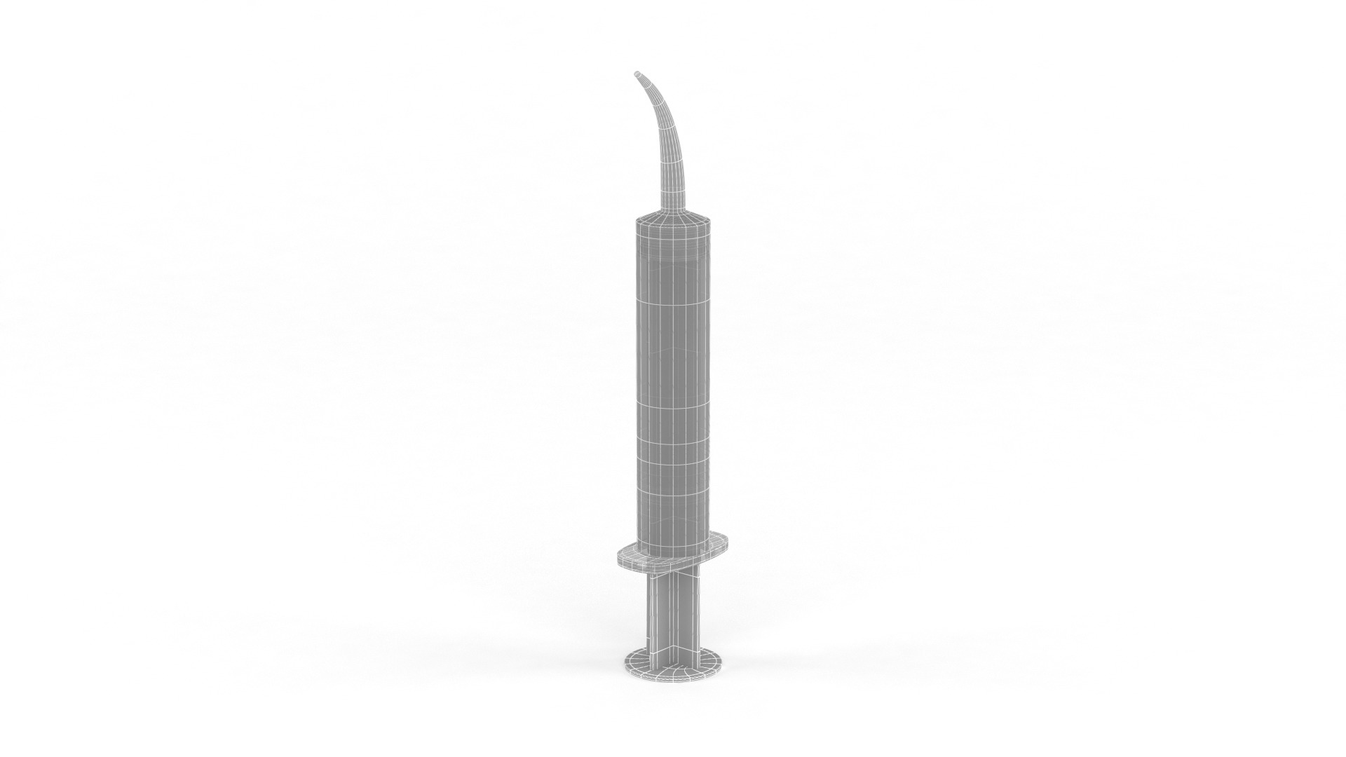 Plastic Syringe 3D model_7