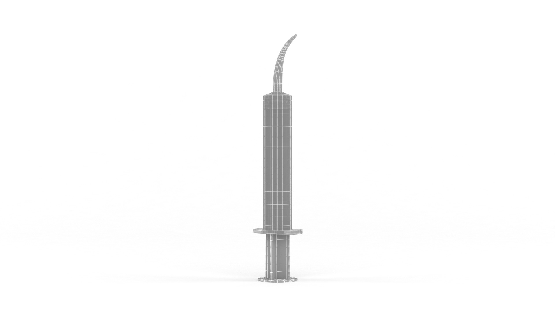 Plastic Syringe 3D model_8