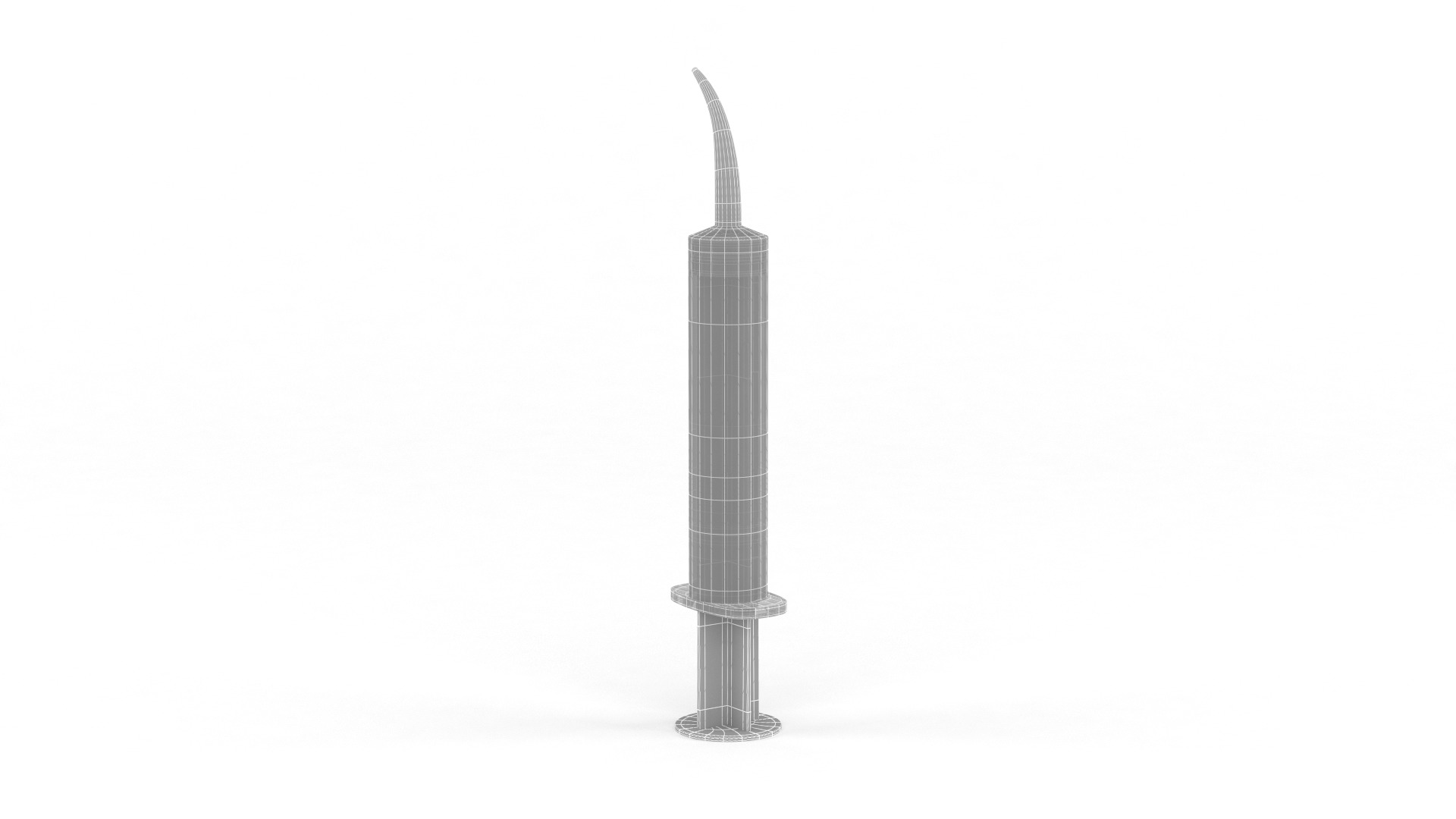 Plastic Syringe 3D model_9