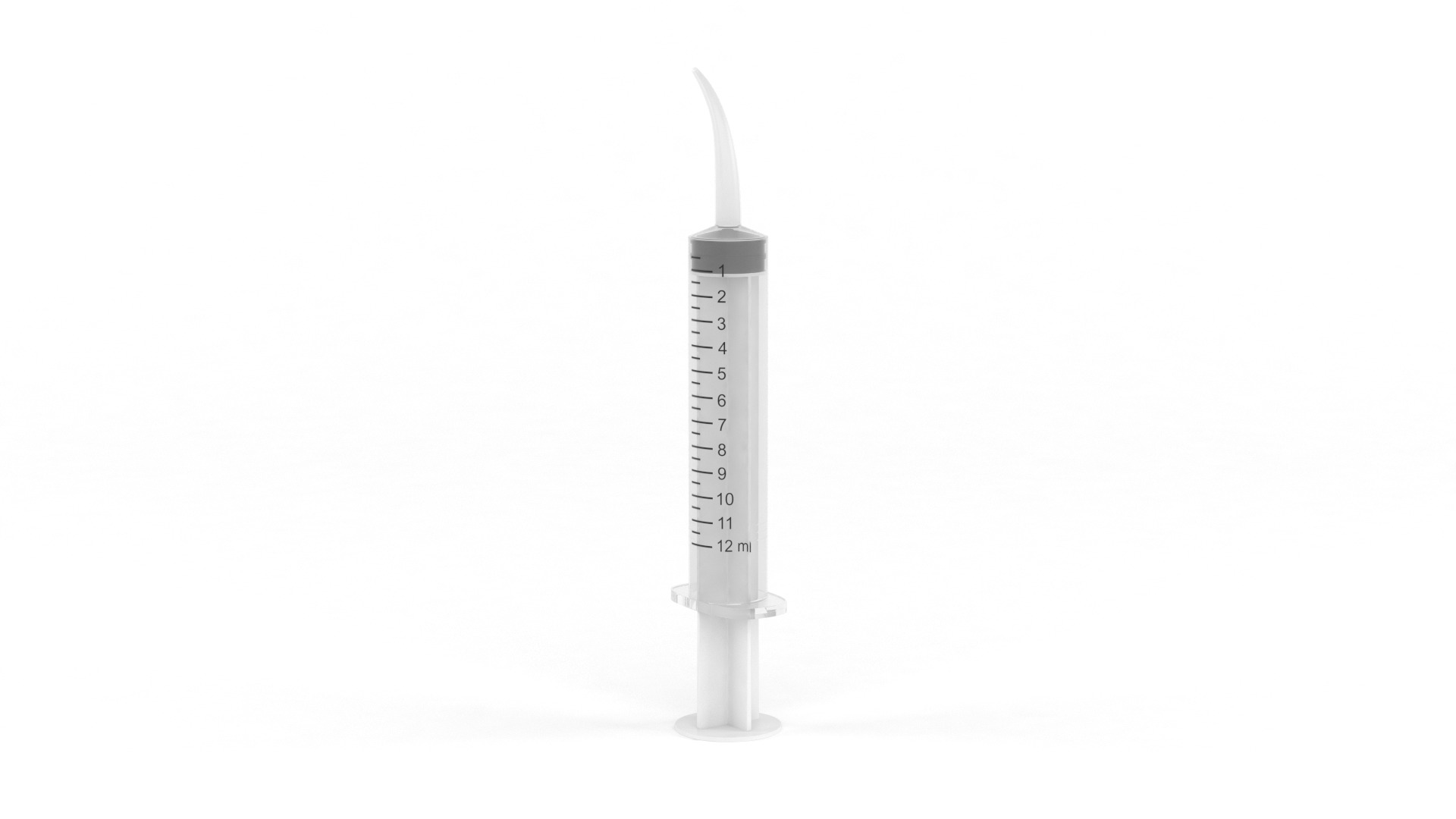 Plastic Syringe 3D model_4