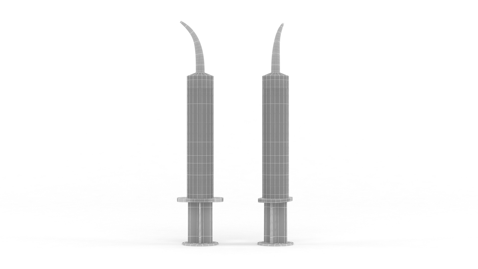 Plastic Syringe 3D model_5