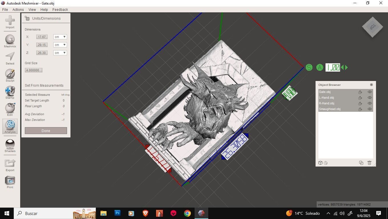 Smaug Dragon Emerging Book Nook 3D Printable Diorama 3D print model_22