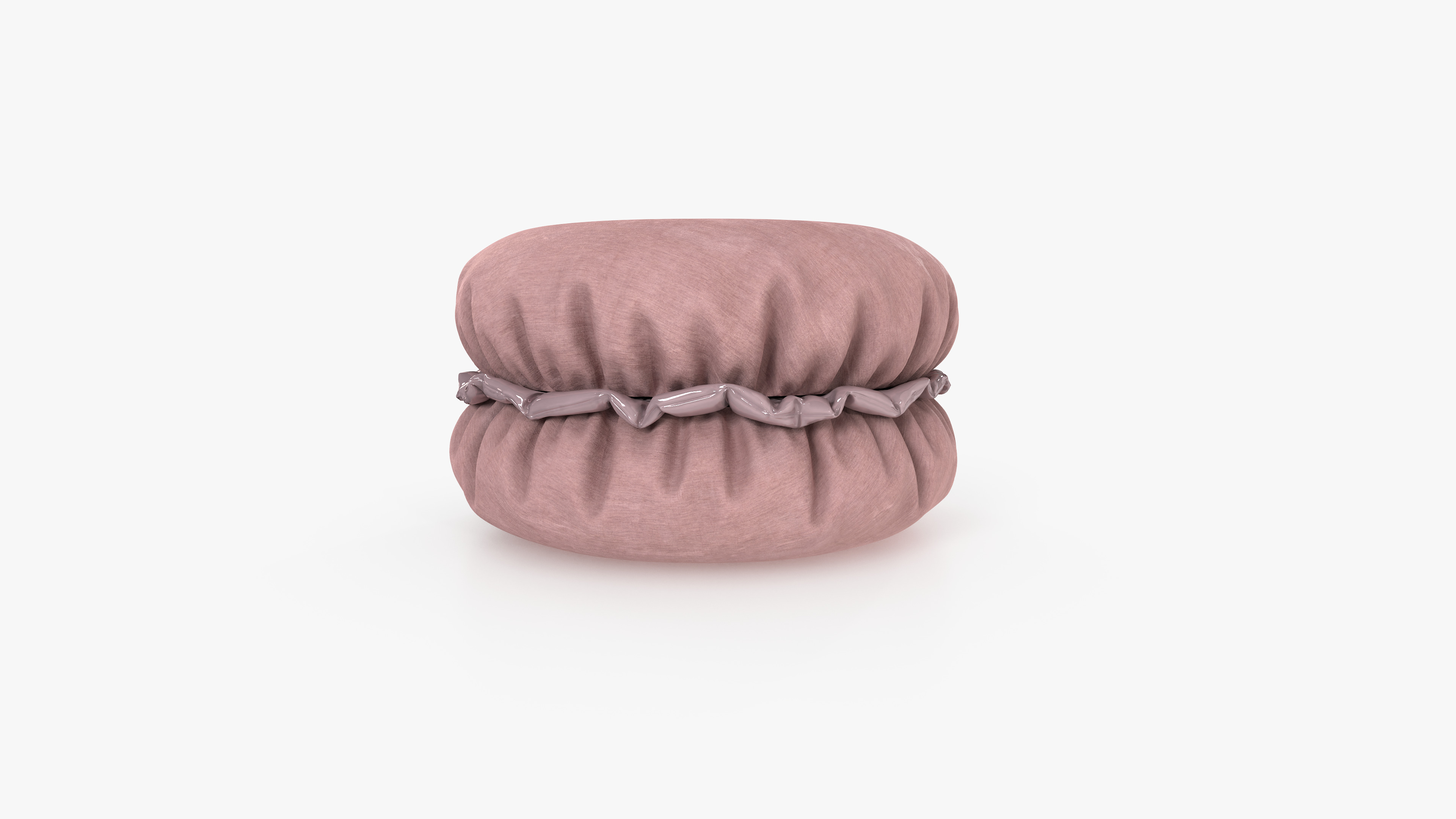 Macaroon Pouf Low-poly 3D model_4