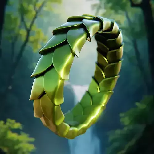 Verdant Leaf Ring - Nature-Inspired 3D Print Jewelry 85 3D print model