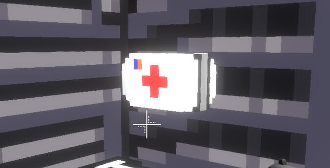 Voxel-Style Intergalactic Alliance MedKit 3D model