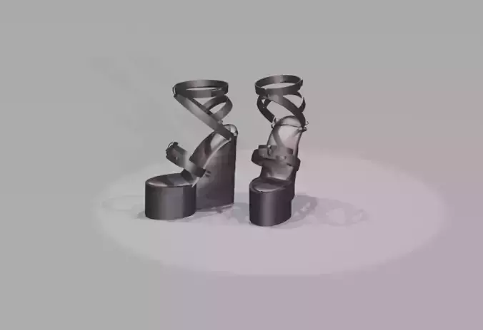 Purple Pearlescent Wedges Platforms 