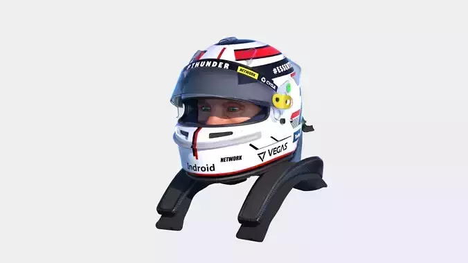 Racing Helmet 3D model