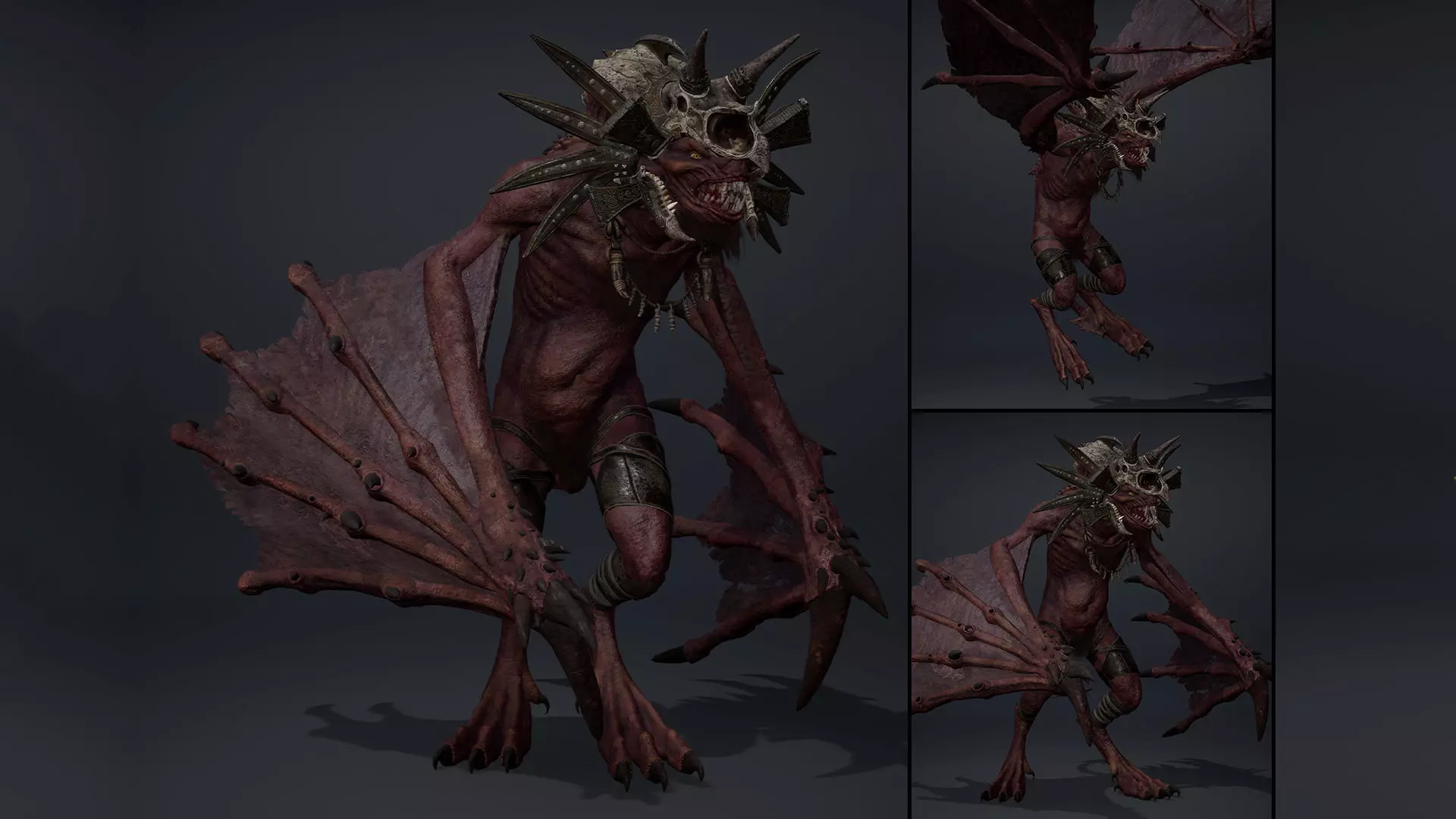 Embermoan 4 Low-poly 3D model_0