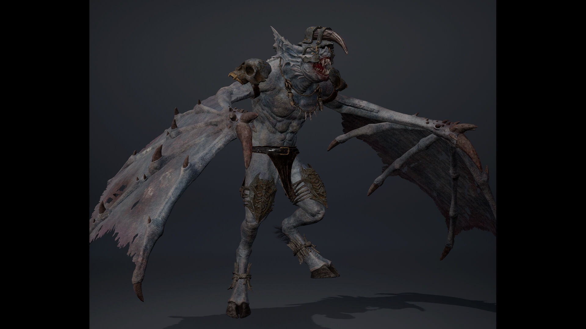 Embermoan 3 Brutal Low-poly 3D model_8