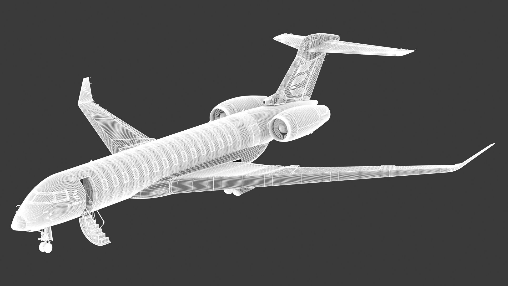 Bombardier Global 7500 Business Jet Full Cockpit and Interior 3D model_3