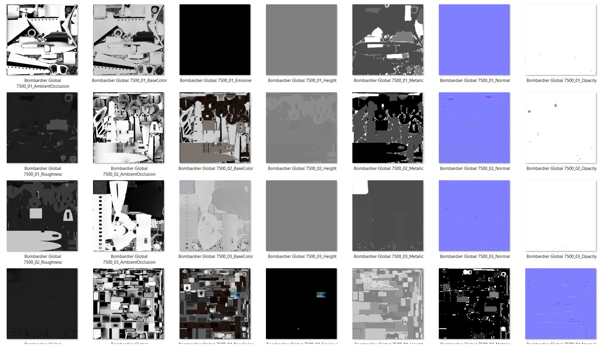 Bombardier Global 7500 Business Jet Full Cockpit and Interior 3D model_13