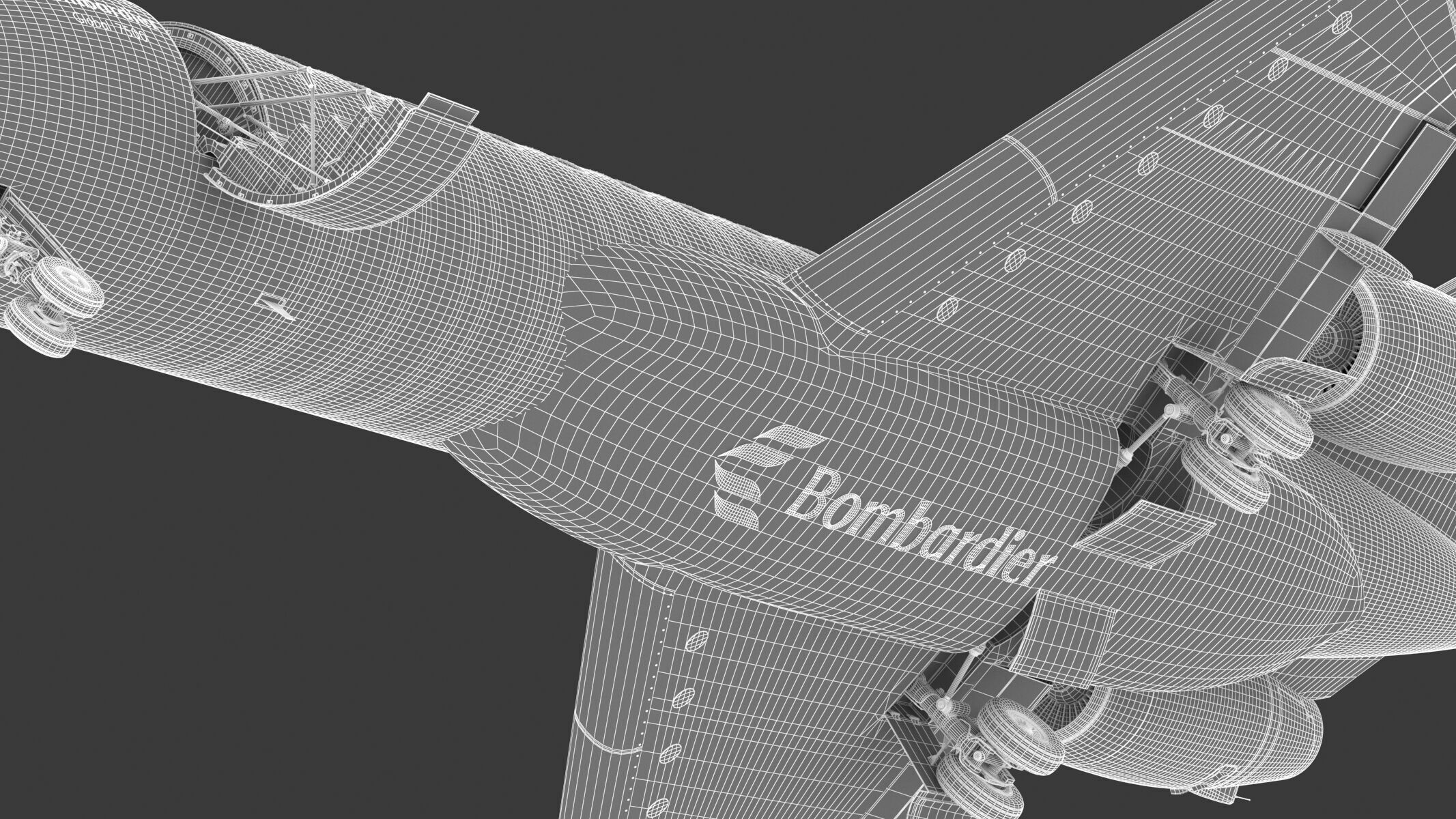 Bombardier Global 7500 Business Jet Full Cockpit and Interior 3D model_27