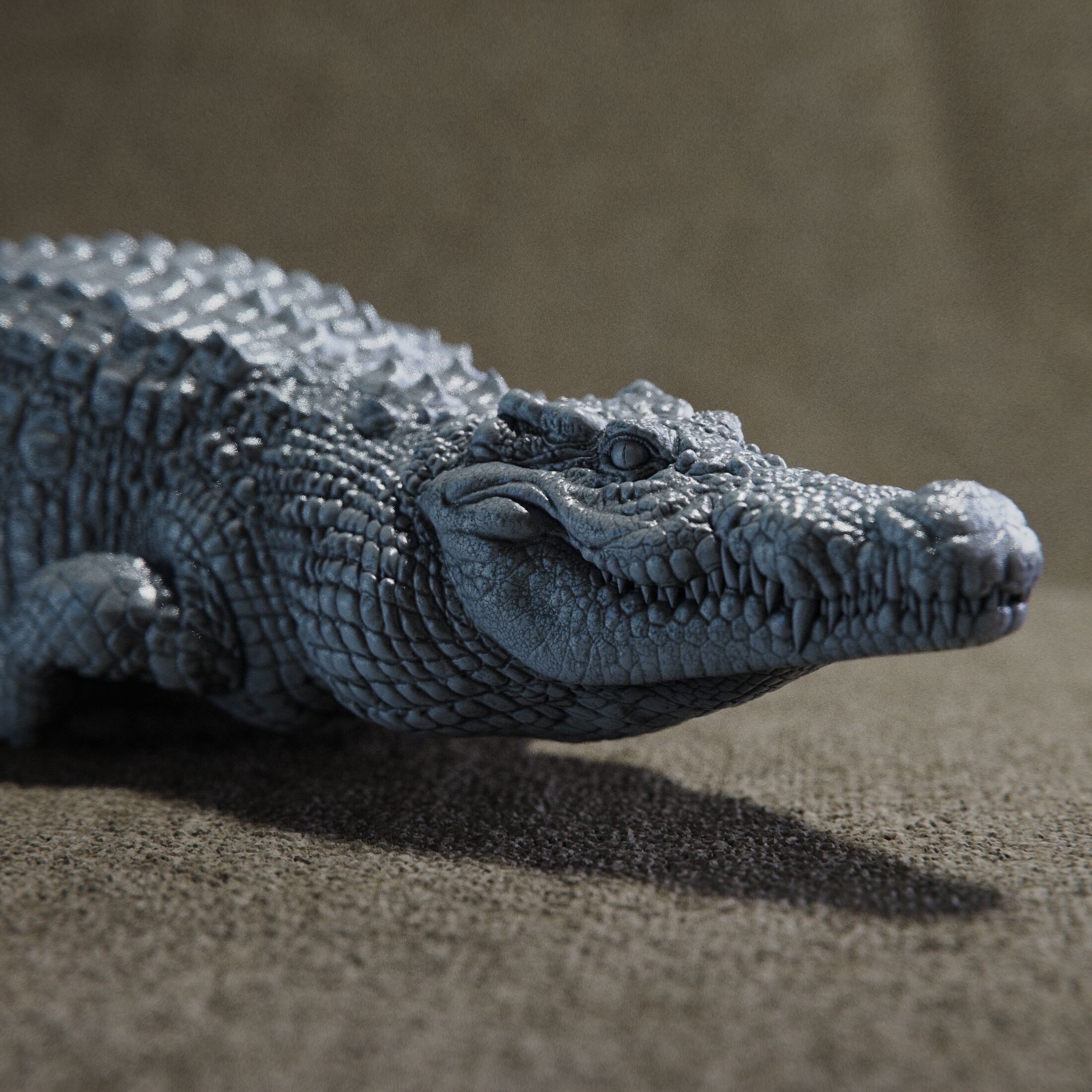 crocodile 3D print model_10