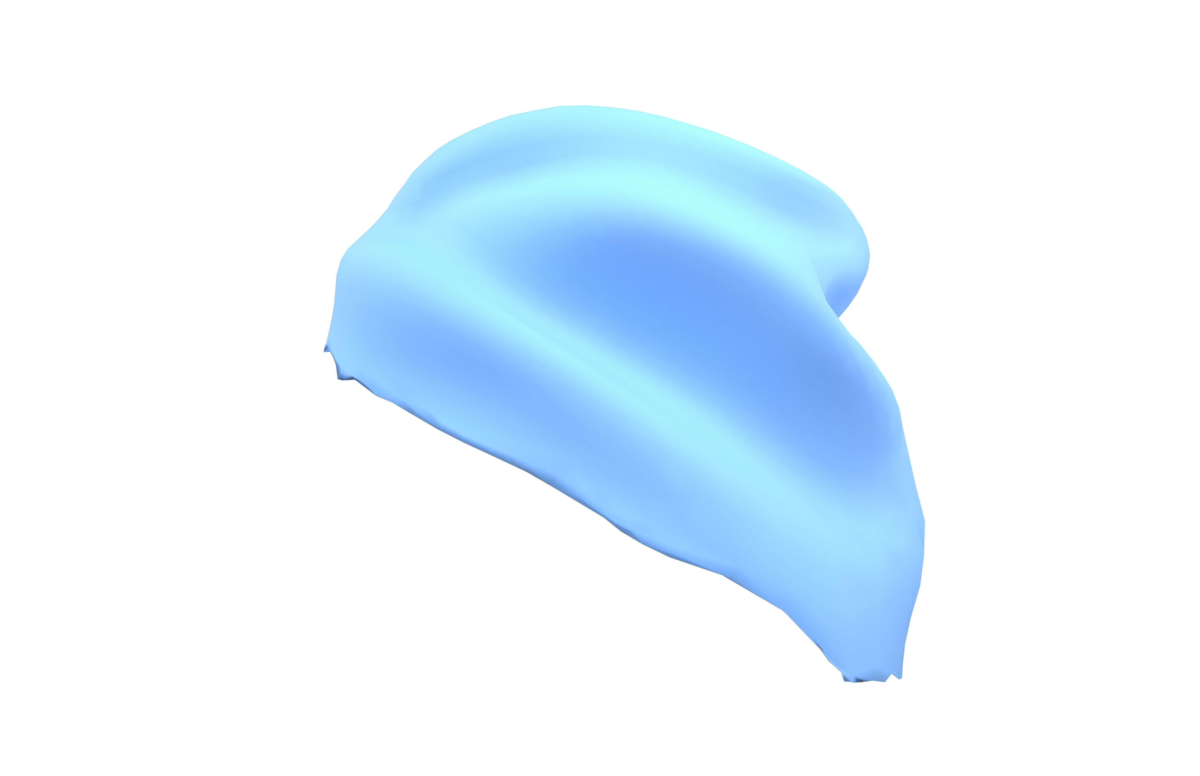 Cartoon Bandana v1 002 Low-poly 3D model_1