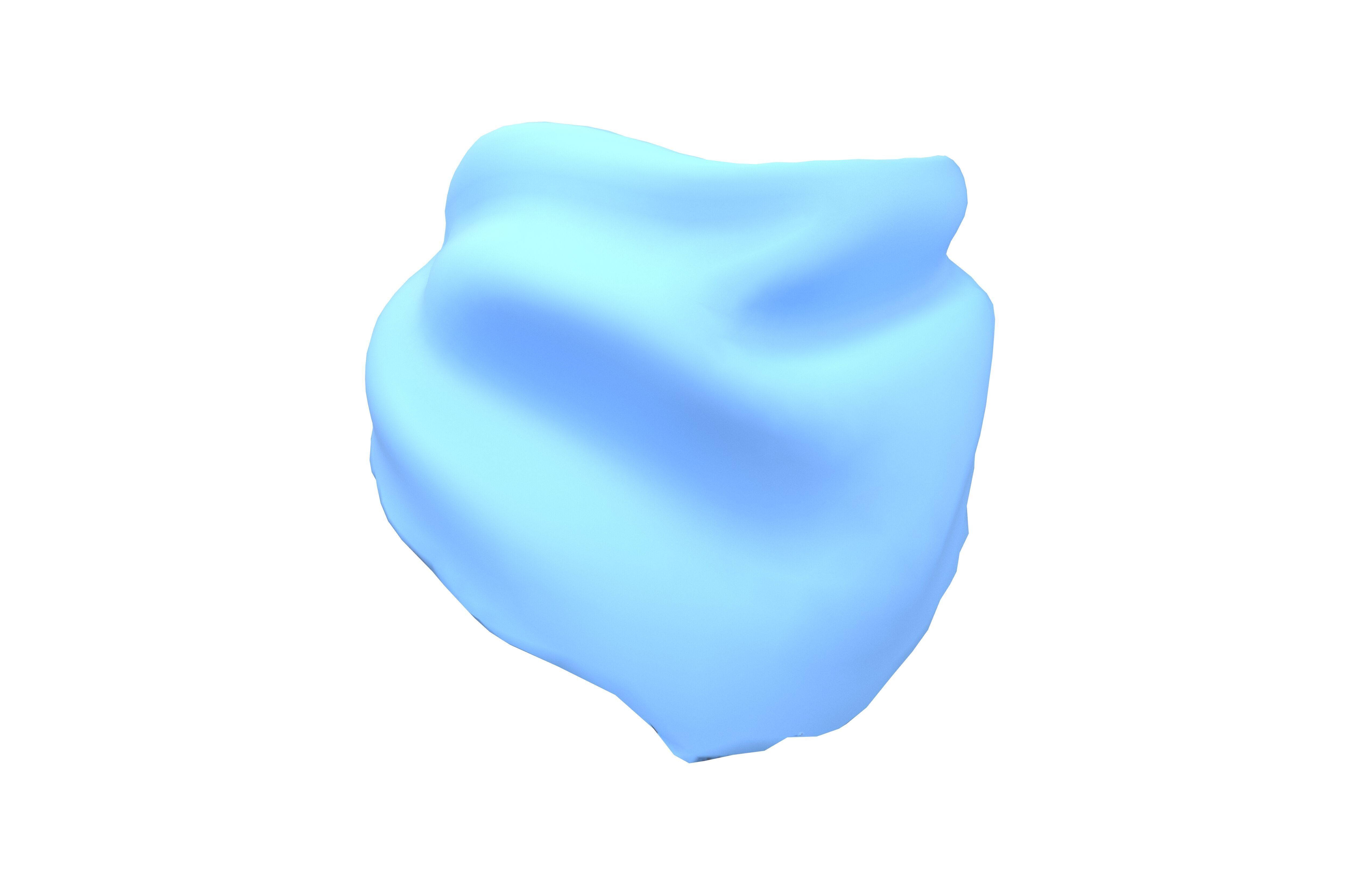 Cartoon Bandana v1 002 Low-poly 3D model_3