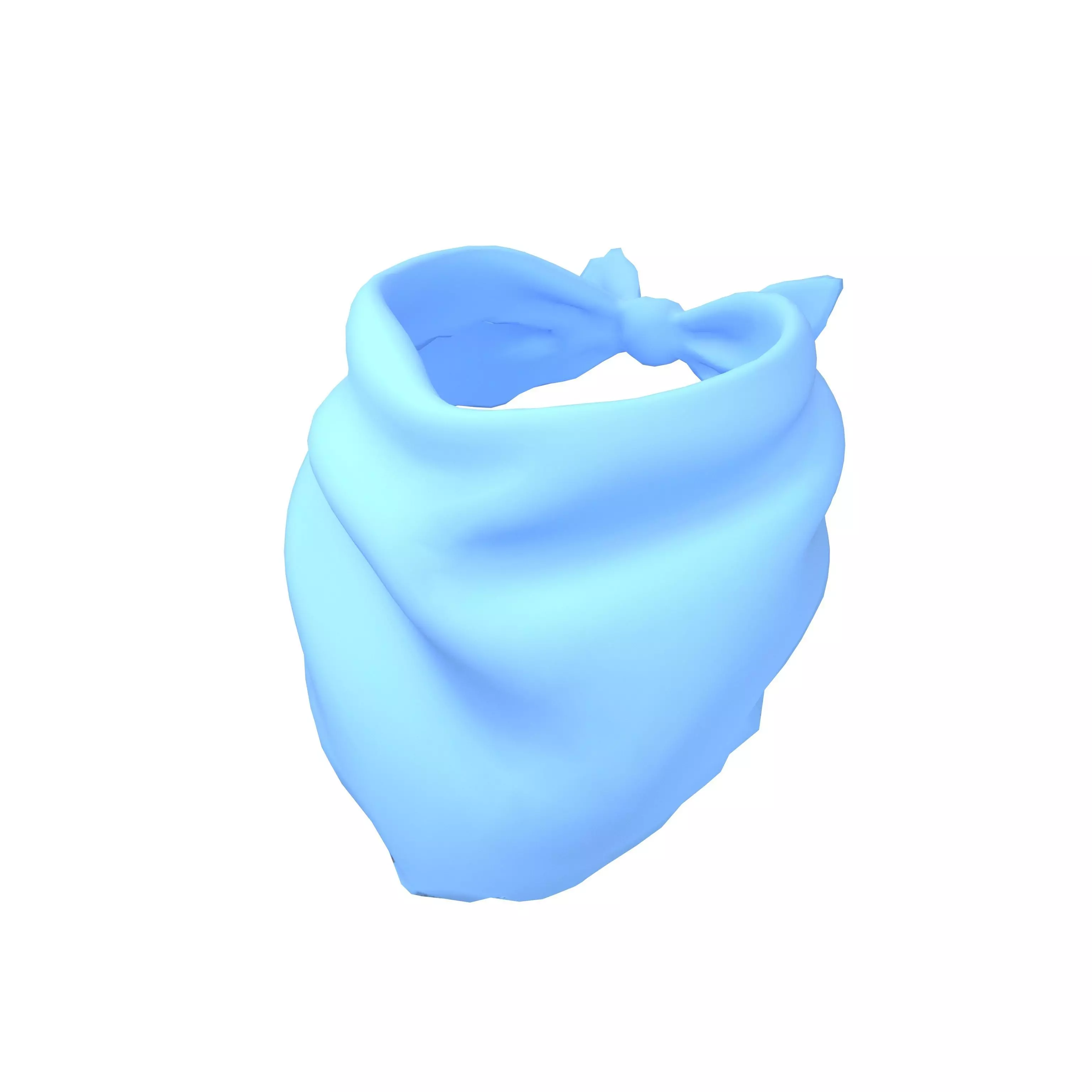 Cartoon Bandana v1 002 Low-poly 3D model_0