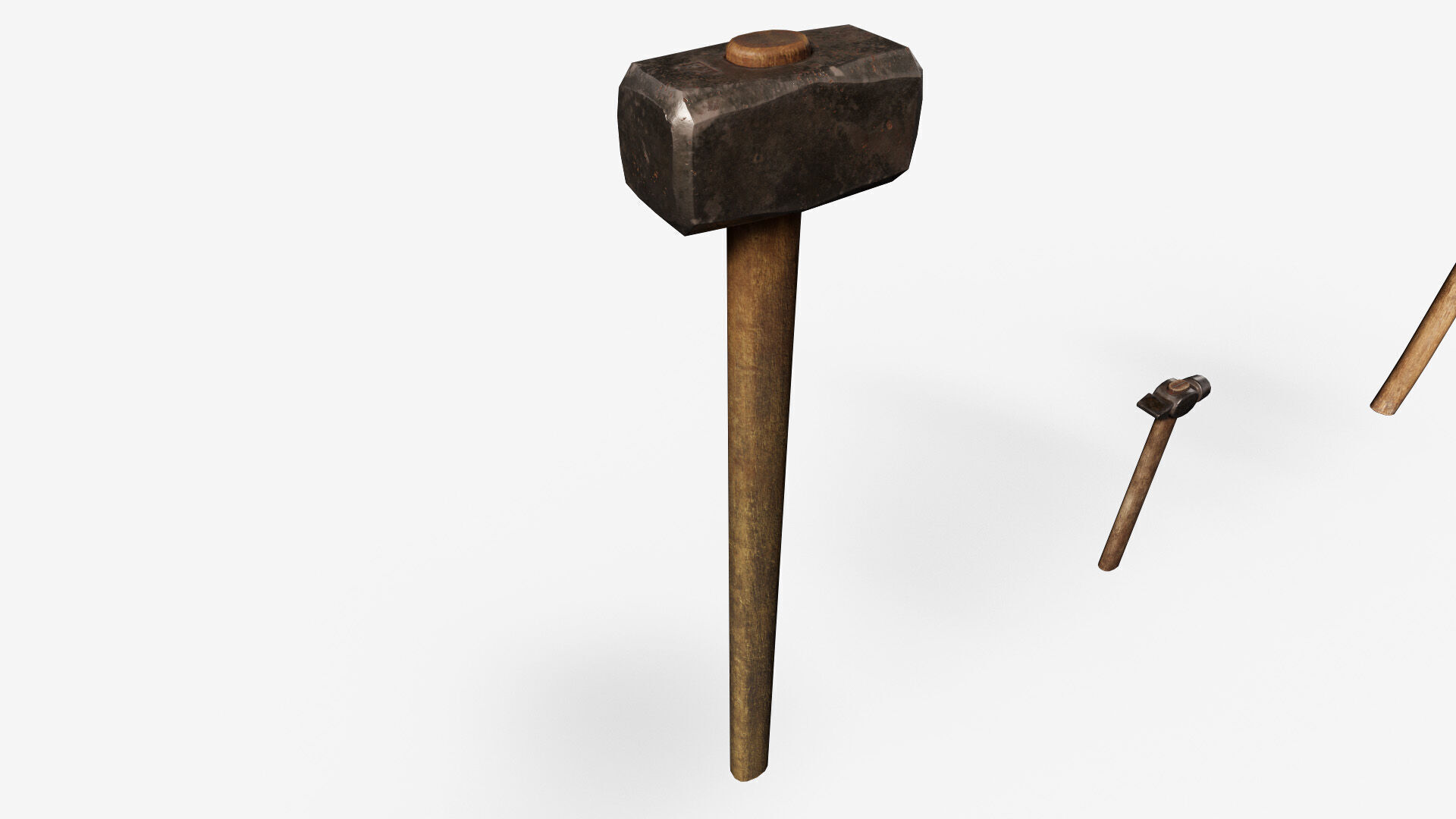 Old Tools Pack set Game-Ready PBR Models Low-poly 3D model_8