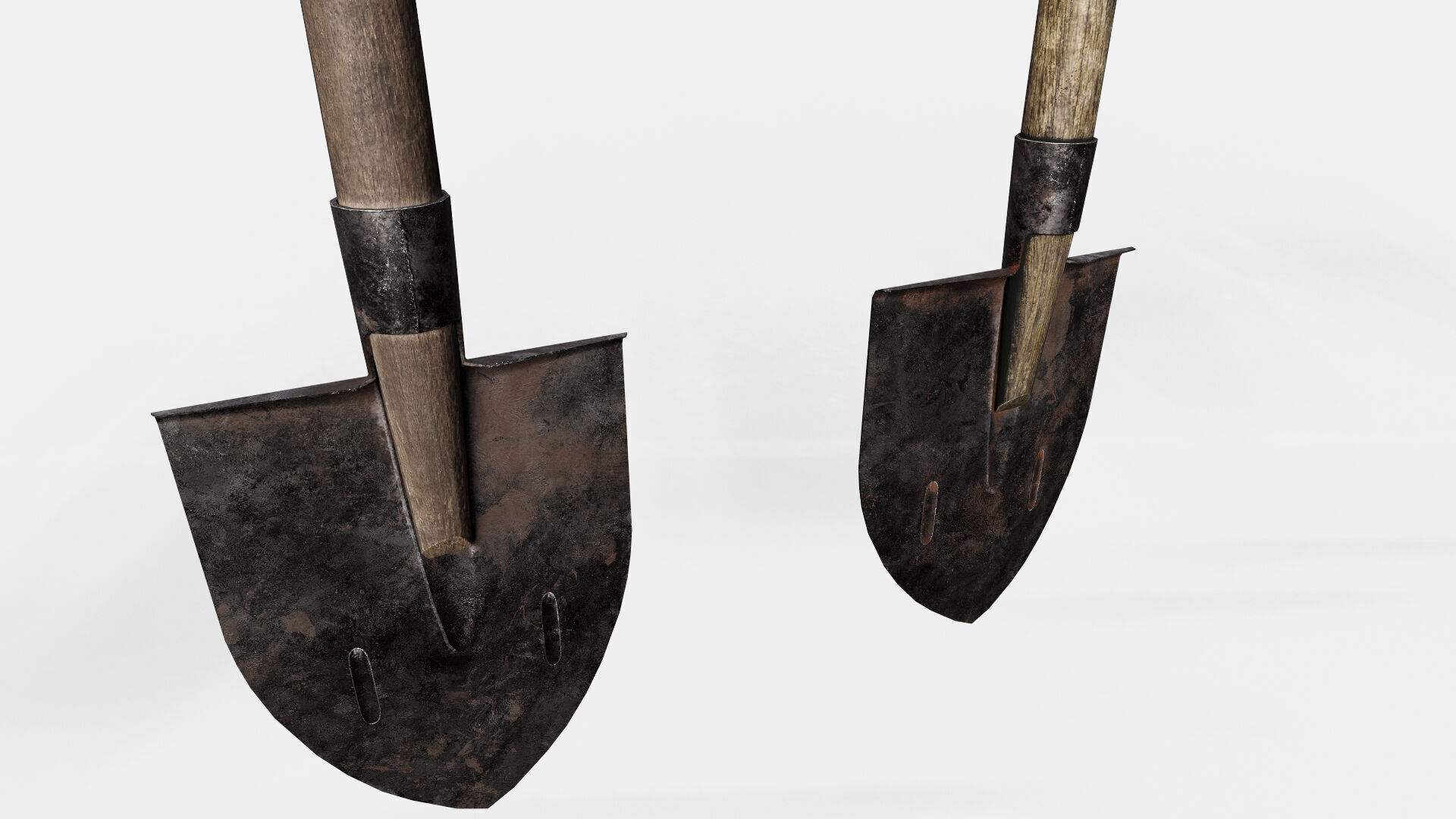 Old Tools Pack set Game-Ready PBR Models Low-poly 3D model_26